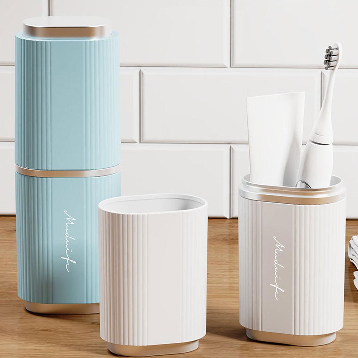2 Pcs Travel Toiletry Cups Two Colours Set | StorageOZ