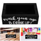 Pine Wood Cup Holder Square or Rectangle | StorageOZ
