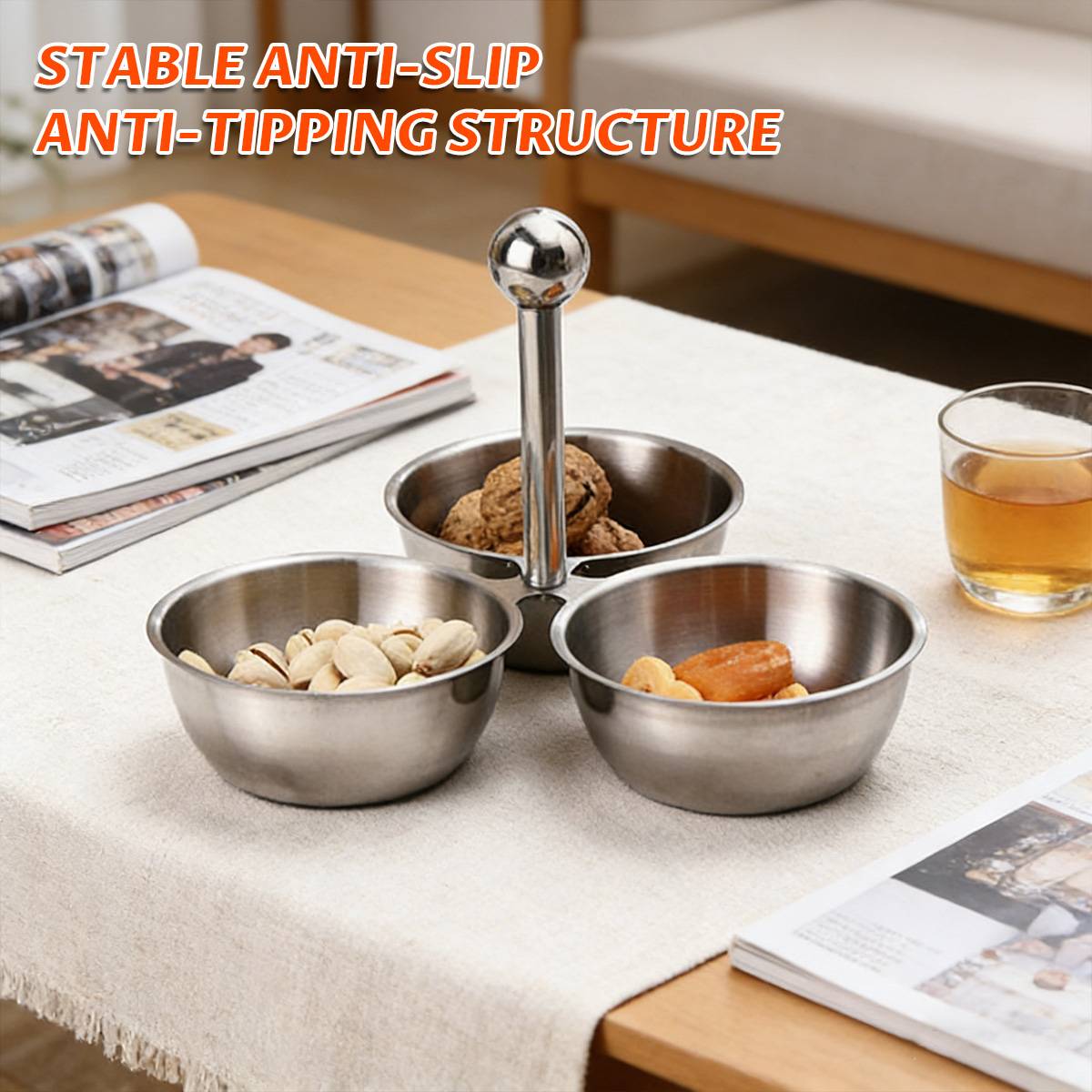 3 Bowl Snack Storage Rack Kitchen Organiser | StorageOZ