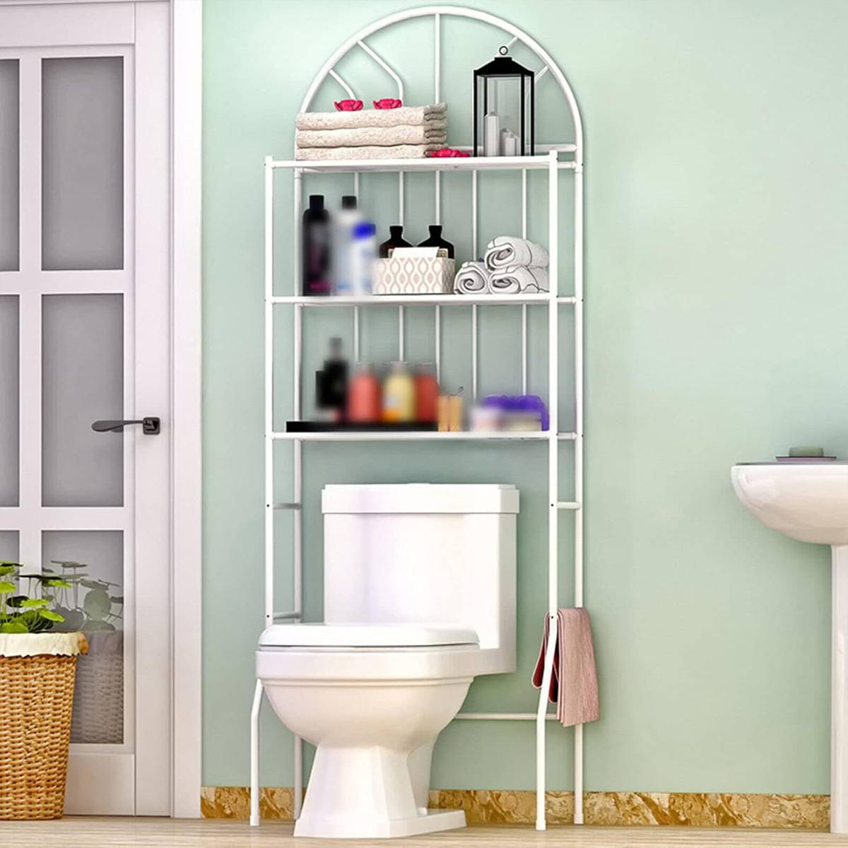 3 Tier Over Toilet Floor Storage Shelf Set | StorageOZ