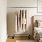 Rolling Chrome Clothes Drying Rack Organiser | StorageOZ