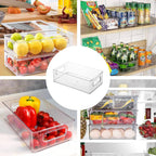 5 Pcs Clear Storage Boxes Two Sizes Rack | StorageOZ