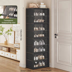 8 Tier Shoe Cabinet Two Depths Organiser | StorageOZ