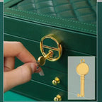 3 Layer Leather Jewellery Box Two Colours | StorageOZ