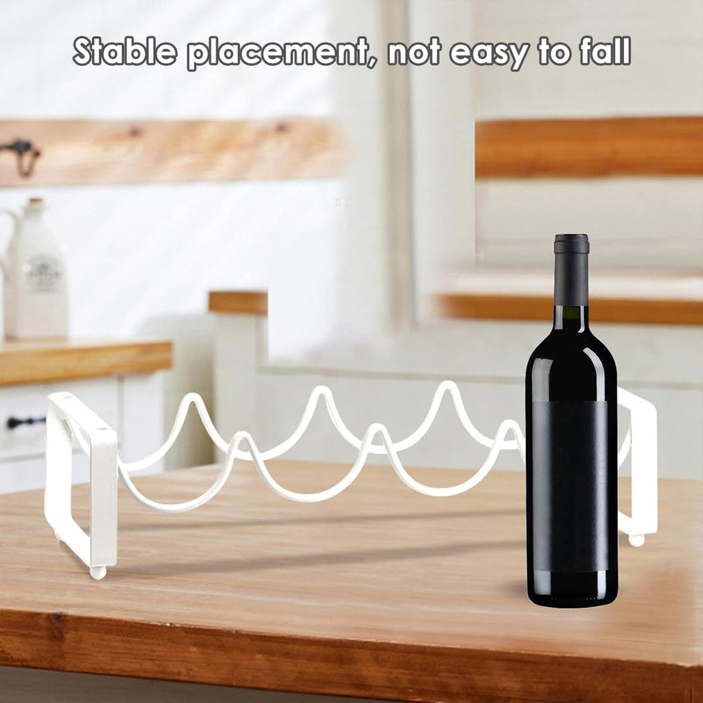 5 Bottle Iron Wine Rack Two Colours Rack | StorageOZ