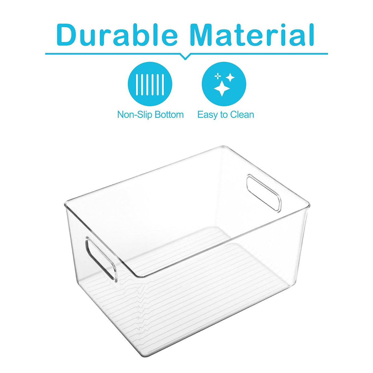 5 Pcs Clear Desk Boxes Two Sizes Organiser | StorageOZ