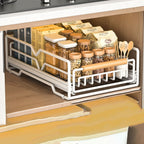 Pull Out Kitchen Cabinet Rack Two Colours | StorageOZ
