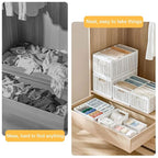 White Plastic Wardrobe Baskets Two Sizes | StorageOZ