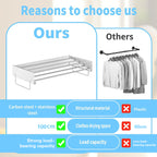 100cm Foldable Wall Drying Rack Two Colours | StorageOZ