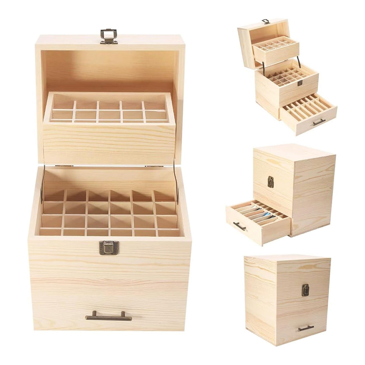 3 Tier Wooden Essential Oil Storage Box Set | StorageOZ