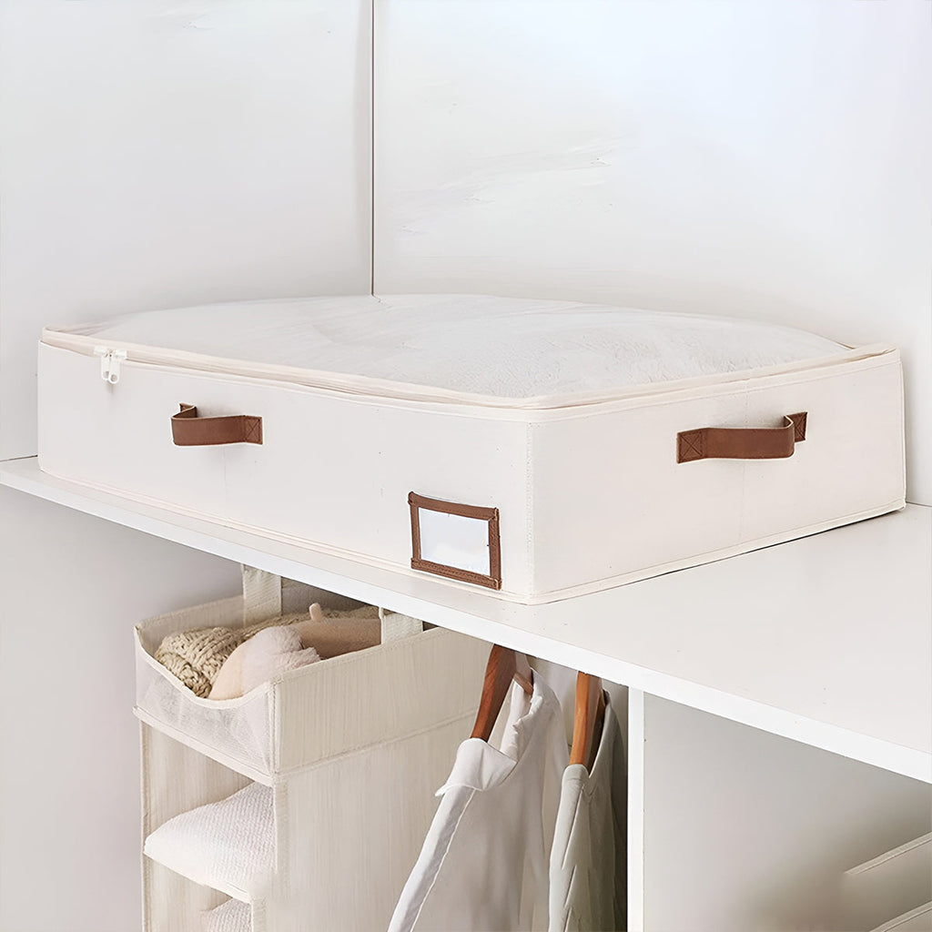 Under Bed Storage Bag 2PCS Foldable Wardrobe Clothes Quilt Organiser 80x45x15cm
