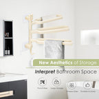 3 Arm Rotating Towel Rack Two Colours Set | StorageOZ