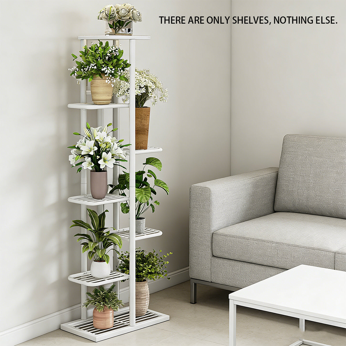 7 Tier Metal Plant Stand Two Colours Set | StorageOZ