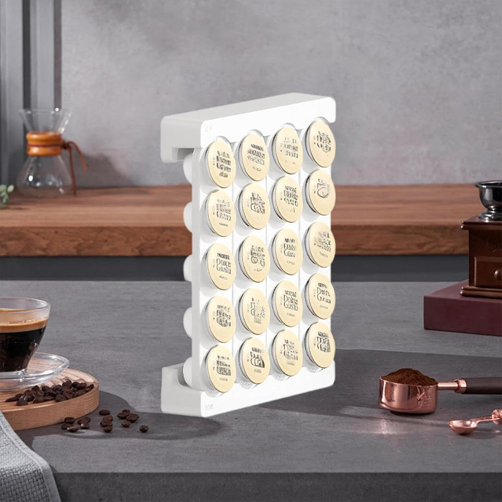 Wall Coffee Capsule Rack Two Colours Set | StorageOZ