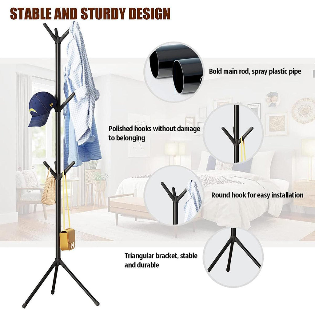 67 Inch Iron Tree Coat Rack Two Colours Set | StorageOZ