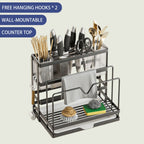 Carbon Steel Knife Rest Two Colours Rack | StorageOZ