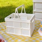 Foldable Plastic Storage Basket Four Colours | StorageOZ