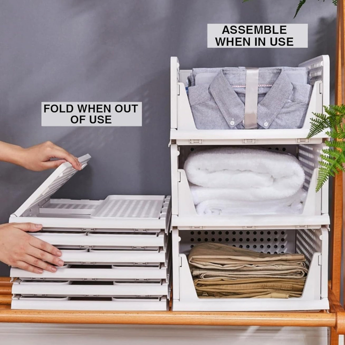 Stackable Drawer Clothes Baskets Three Sizes | StorageOZ