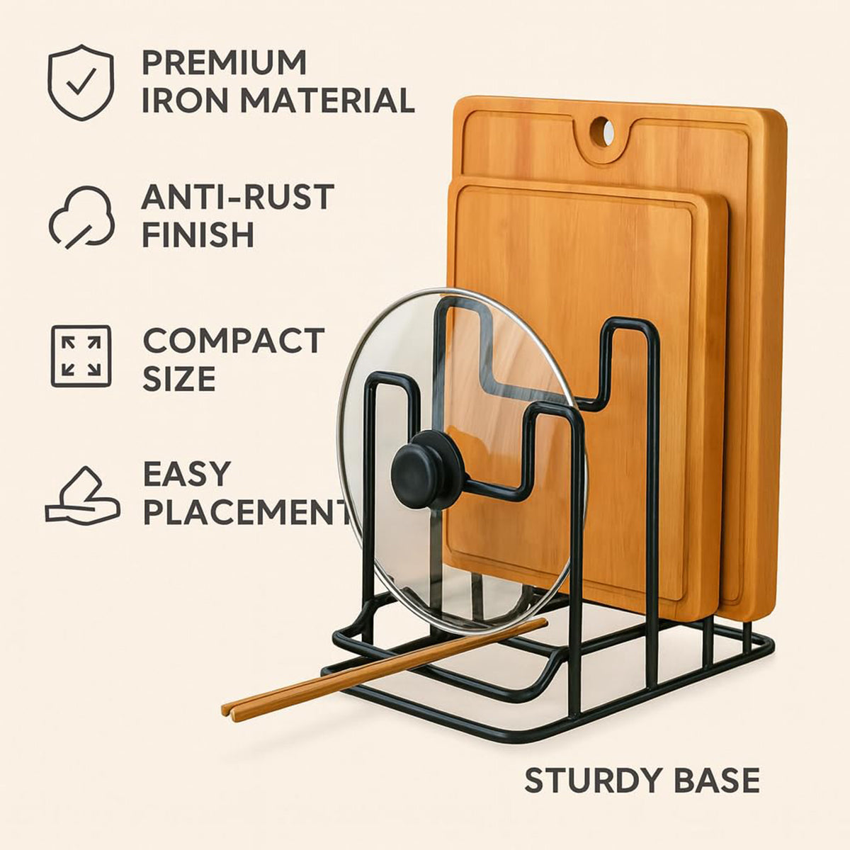 2 Pcs Board Lid Racks Two Colours Organiser | StorageOZ