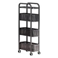 Pull Out Narrow Storage Cart Two Colours | StorageOZ