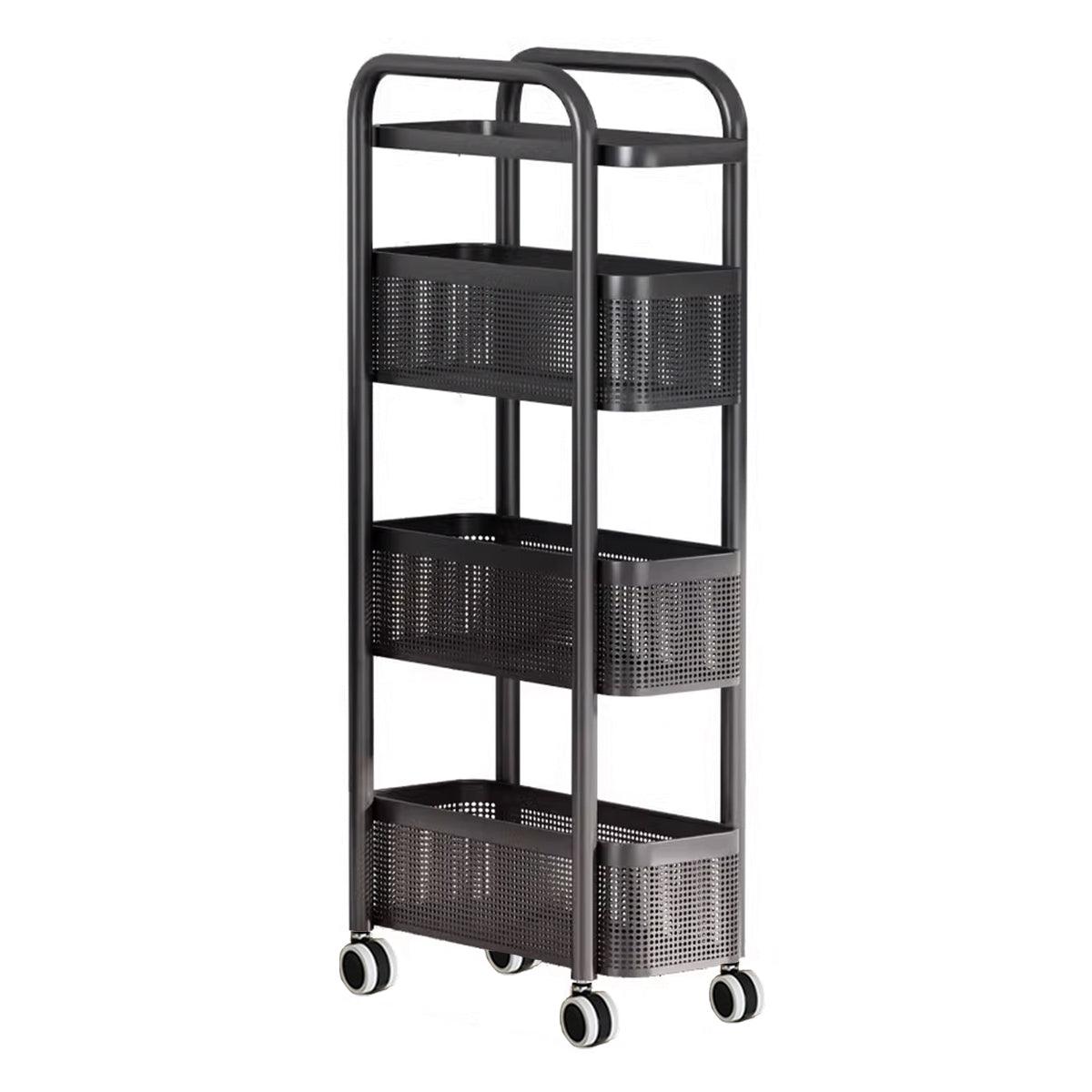 Pull Out Narrow Storage Cart Two Colours | StorageOZ