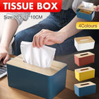 PP Wood Tissue Box Cover in Four Colours | StorageOZ
