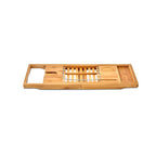 Extendable Bamboo Bathtub Caddy Tray Rack | StorageOZ