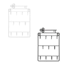 11 Hook Wire Key Storage Rack Two Colours | StorageOZ