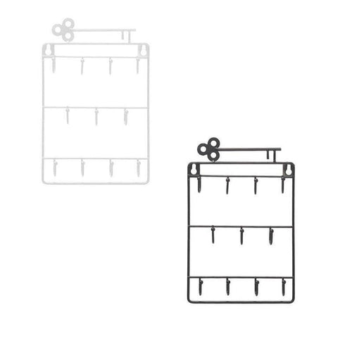 11 Hook Wire Key Storage Rack Two Colours | StorageOZ
