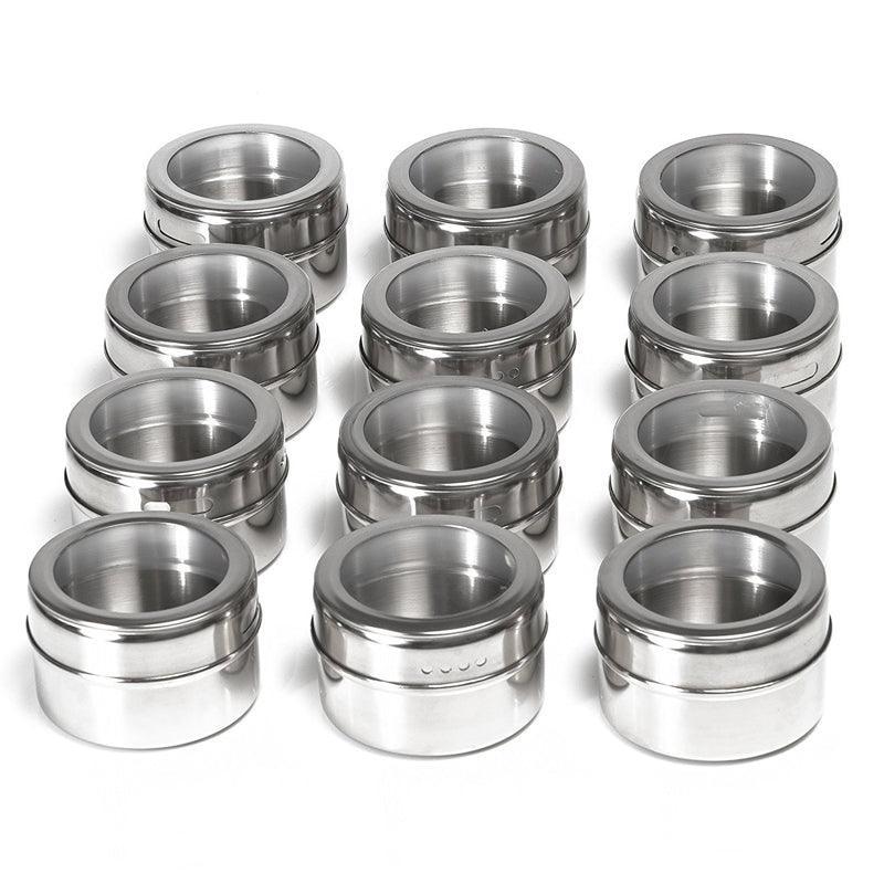 12 Pcs Spice Pots Kitchen Storage Organiser | StorageOZ