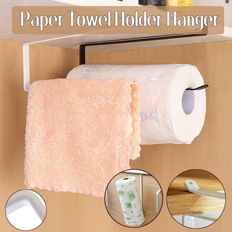 No Drill Iron Paper Towel Holder Two Colours | StorageOZ