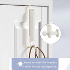 Folding Over Door Clothes Hook Two Colours | StorageOZ