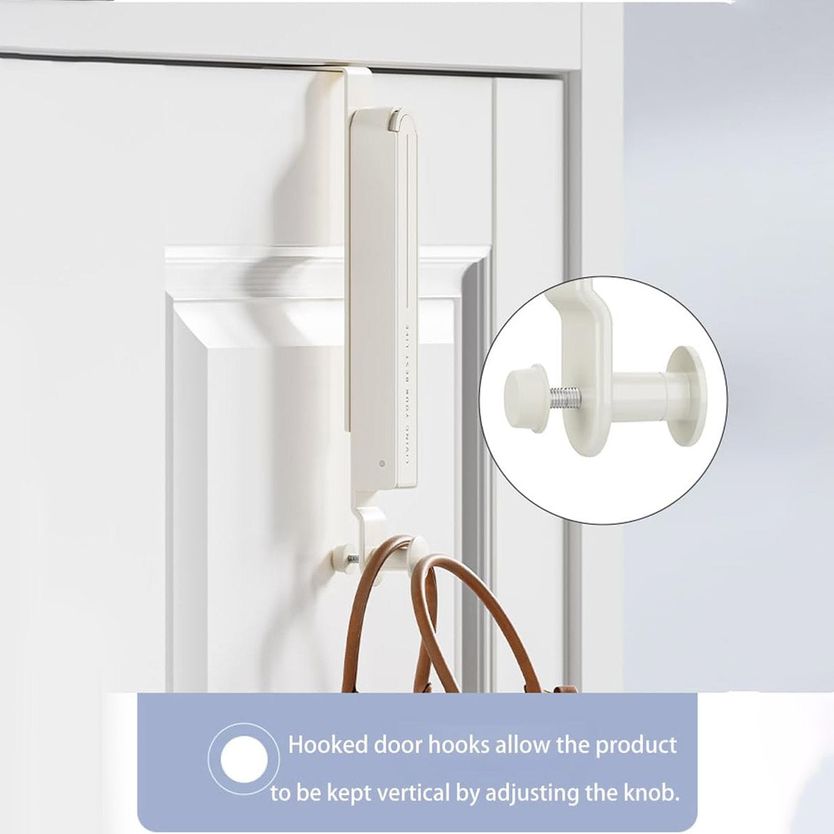 Folding Over Door Clothes Hook Two Colours | StorageOZ