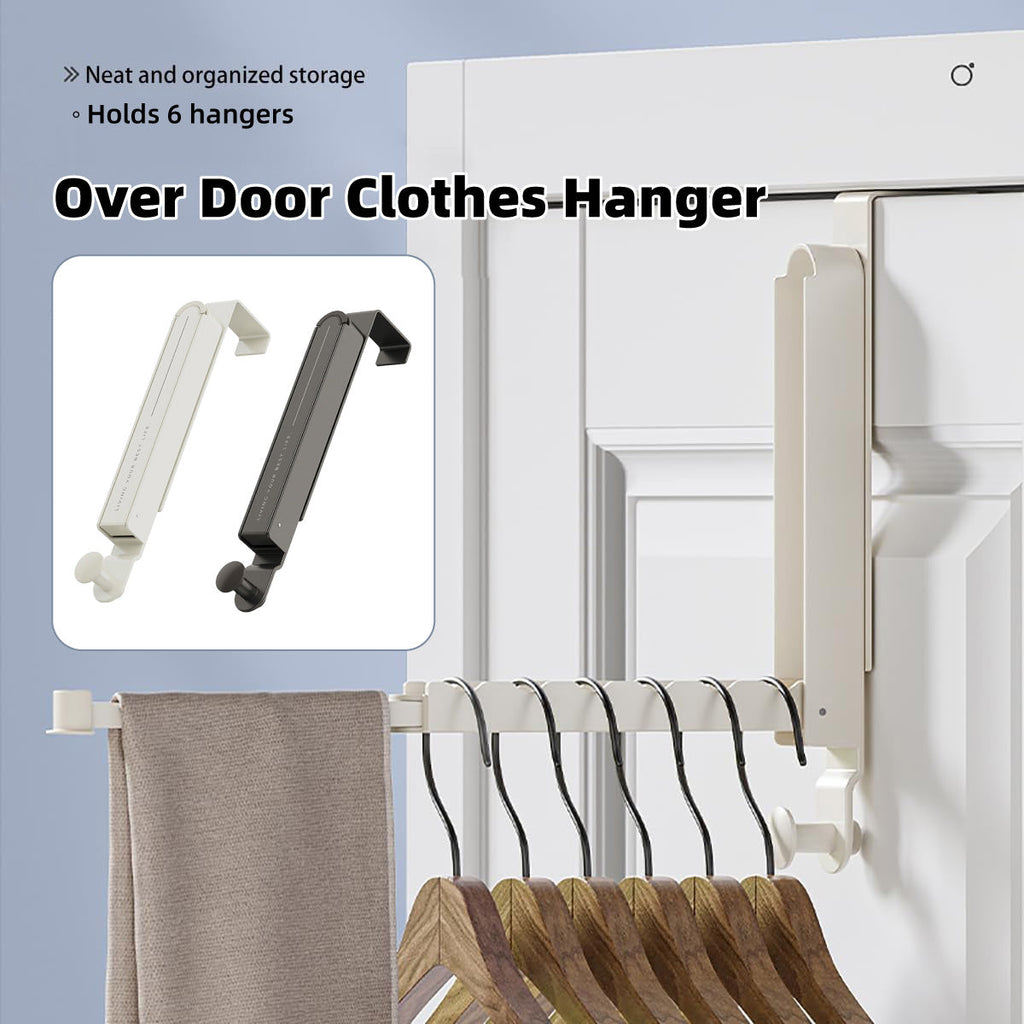 Folding Over Door Clothes Hook Two Colours | StorageOZ