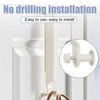 Folding Over Door Clothes Hook Two Colours | StorageOZ
