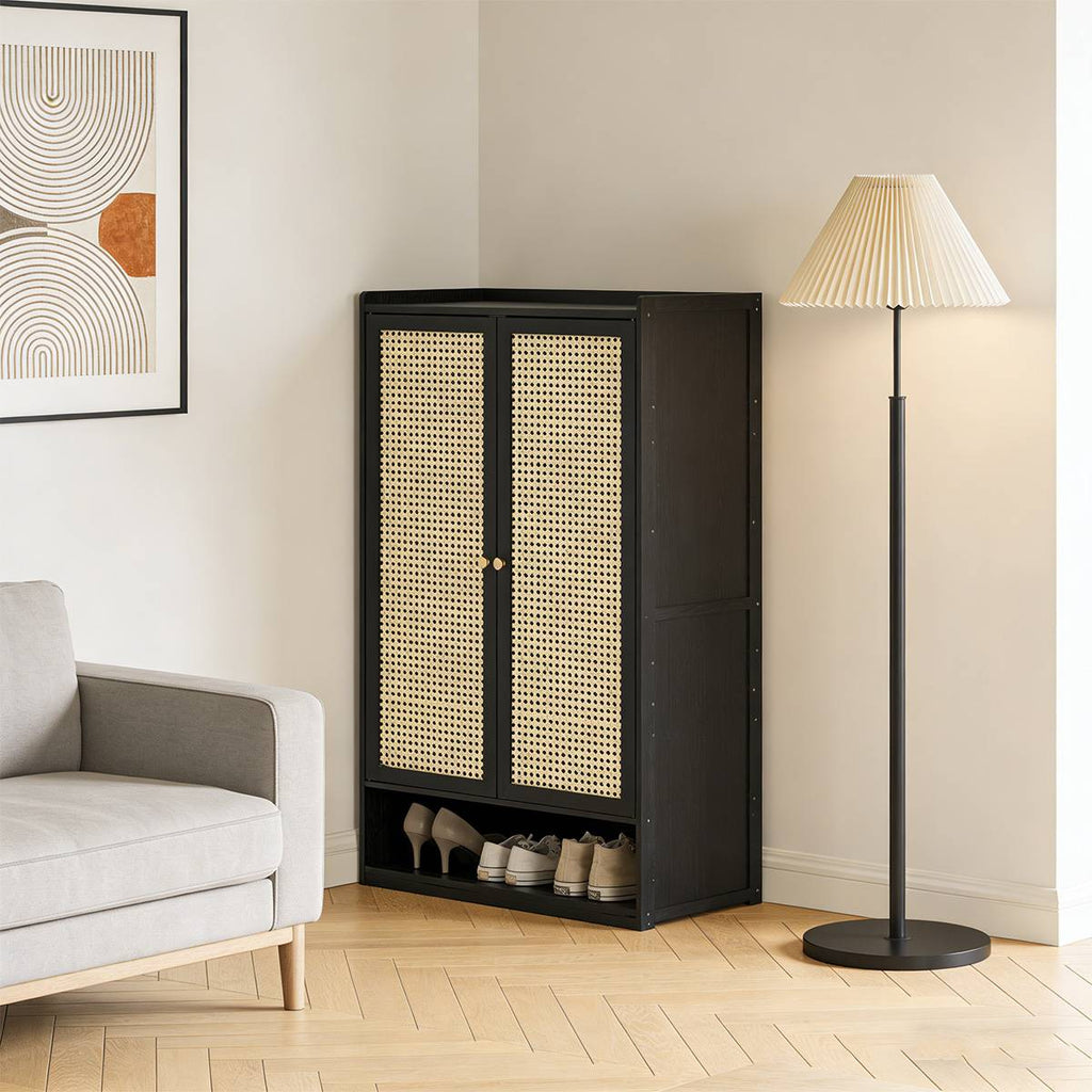 Black Entry Shoe Storage Cabinet Organiser | StorageOZ