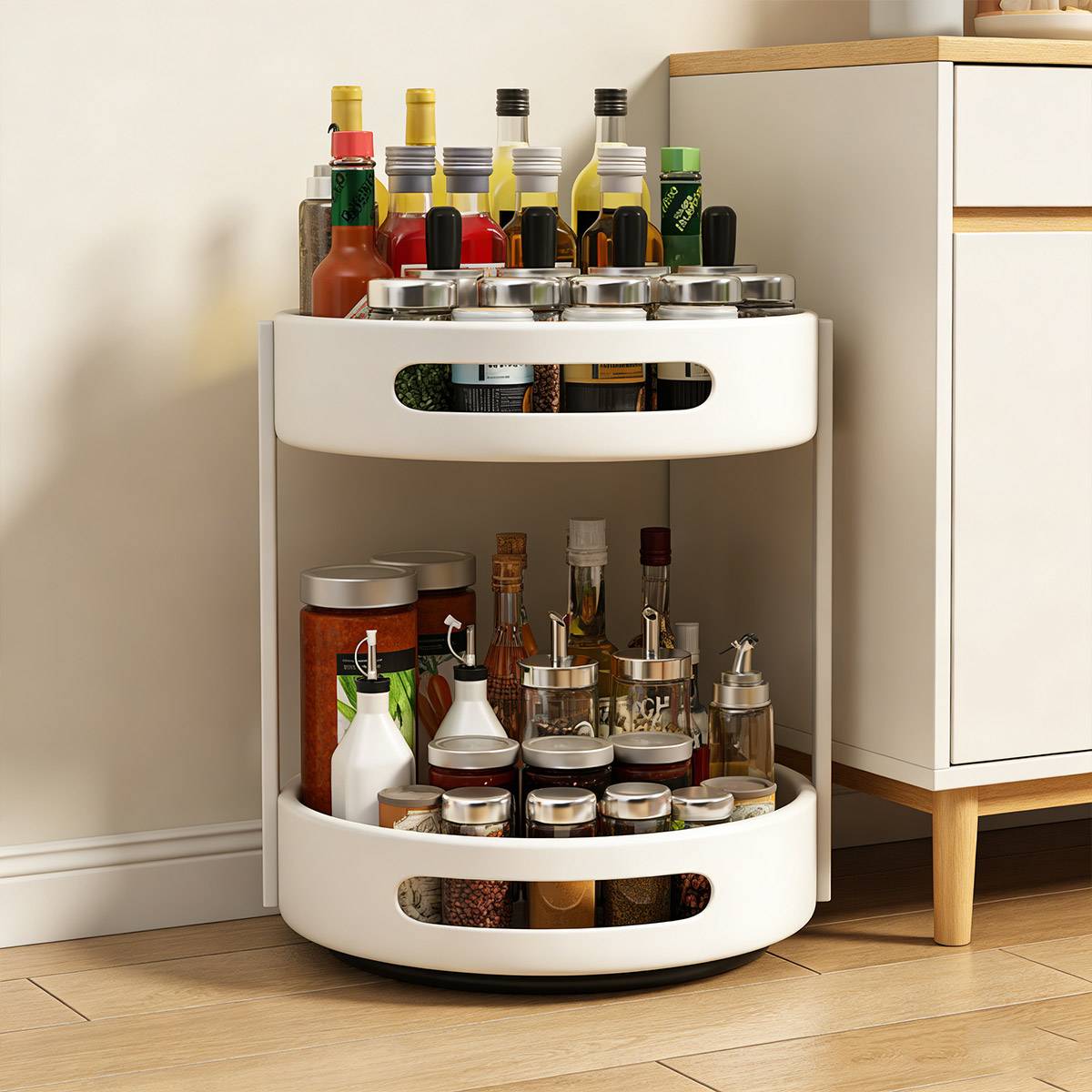 White Large Kitchen Storage Rack Organiser | StorageOZ