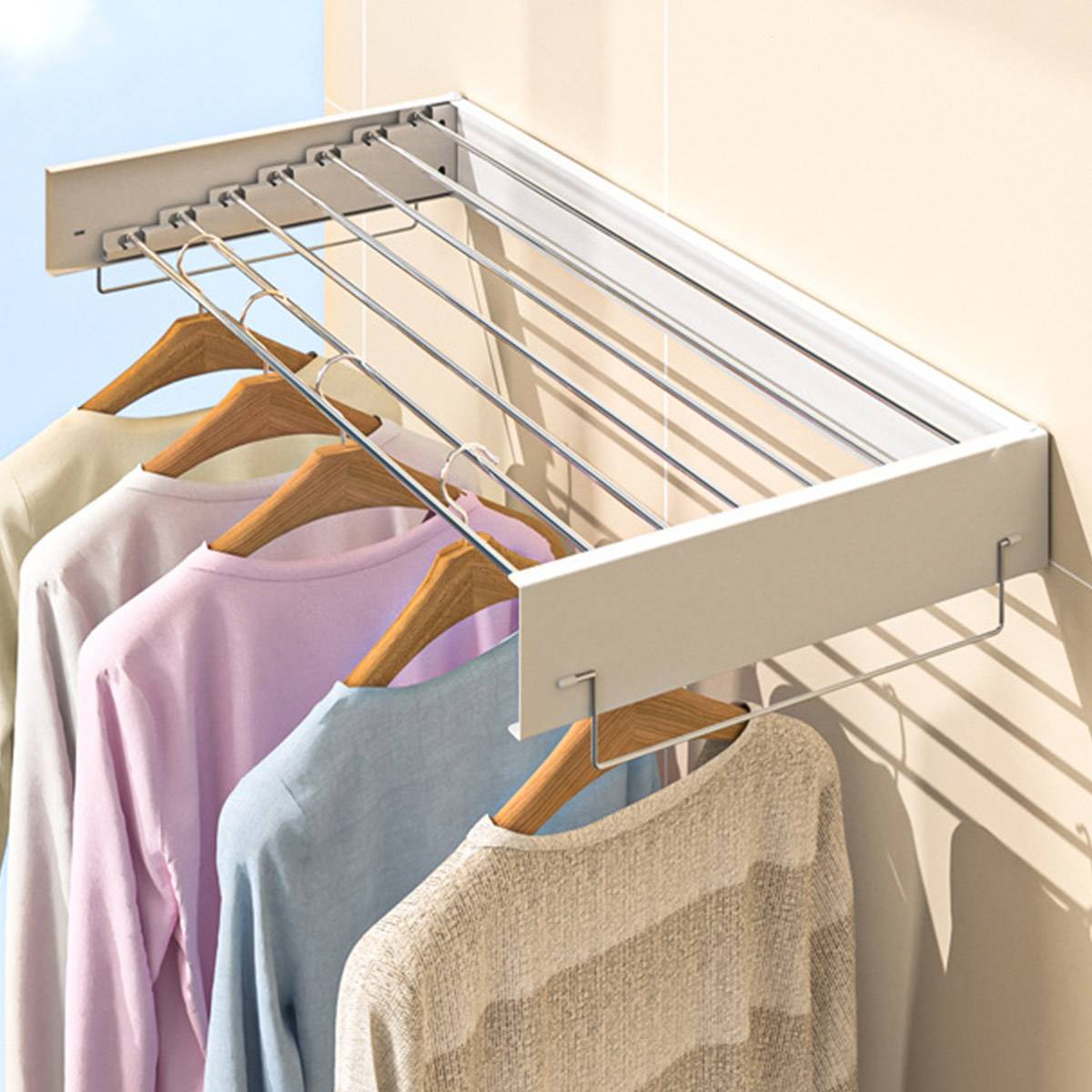 120cm Foldable Wall Drying Rack Two Colours | StorageOZ
