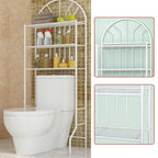 3 Tier Over Toilet Floor Storage Shelf Set | StorageOZ
