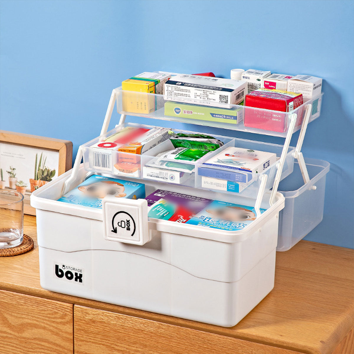 Medicine Boxes Two Sizes Home Organiser Set | StorageOZ