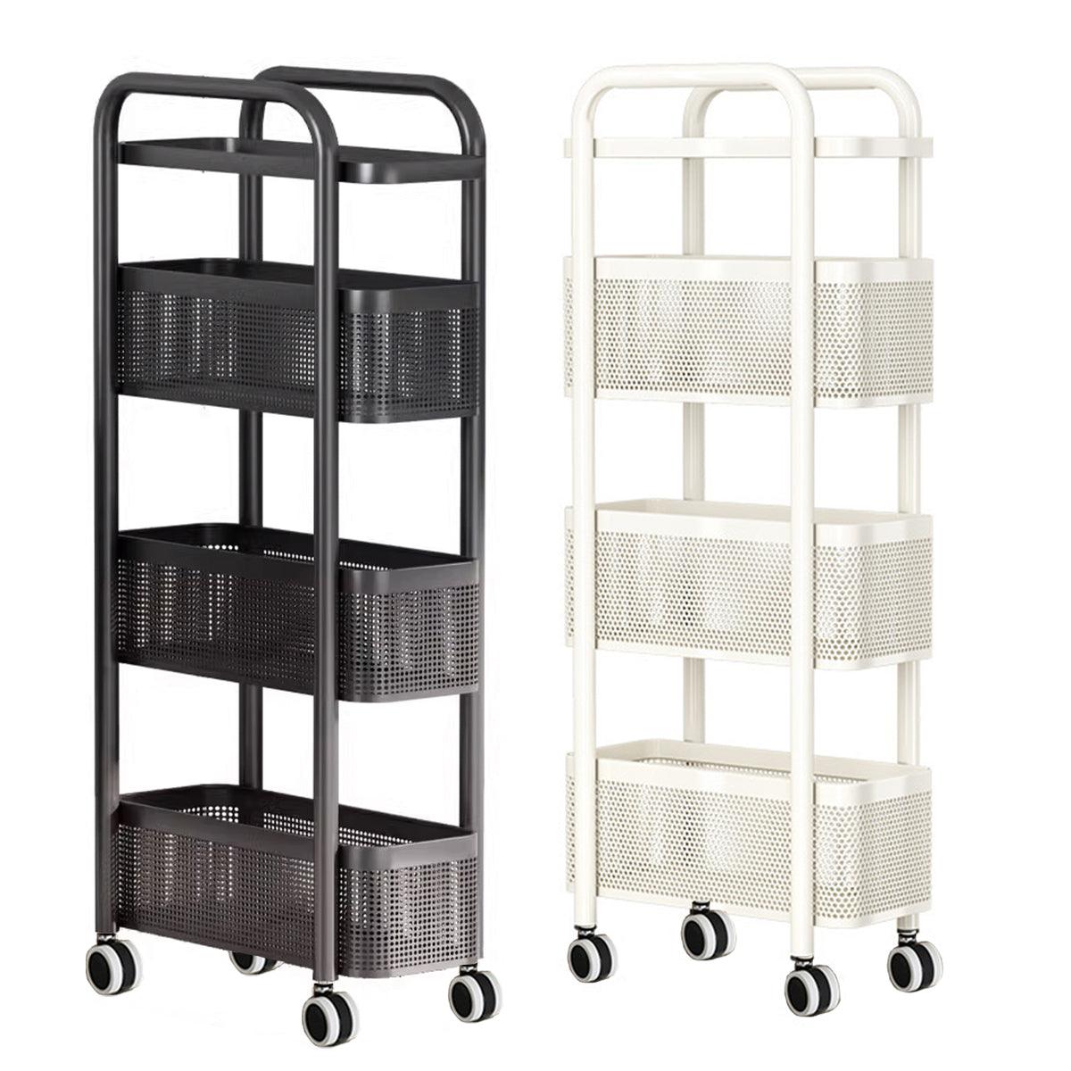 Pull Out Narrow Storage Cart Two Colours | StorageOZ