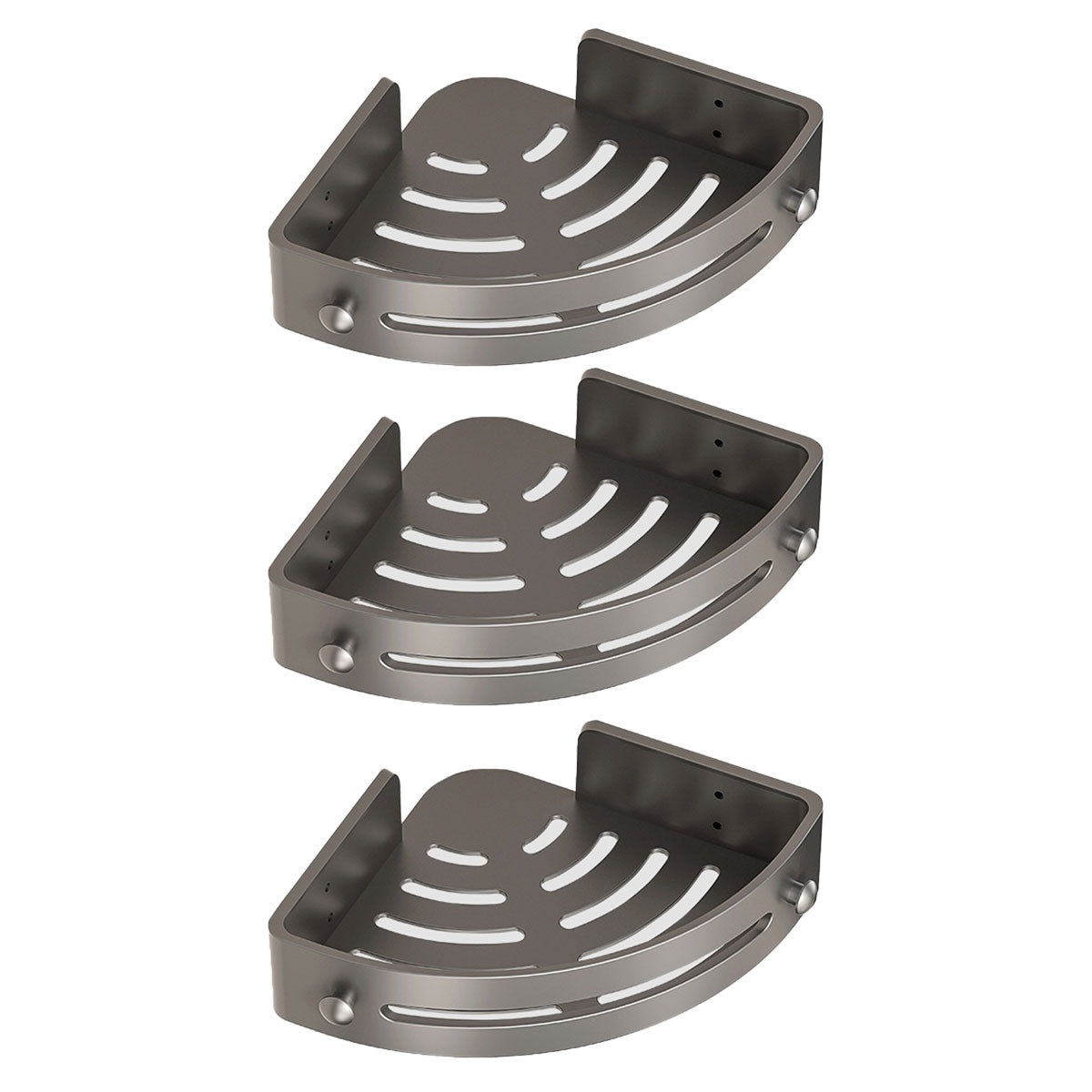 3 Tier Triangle Bathroom Rack Two Colours | StorageOZ