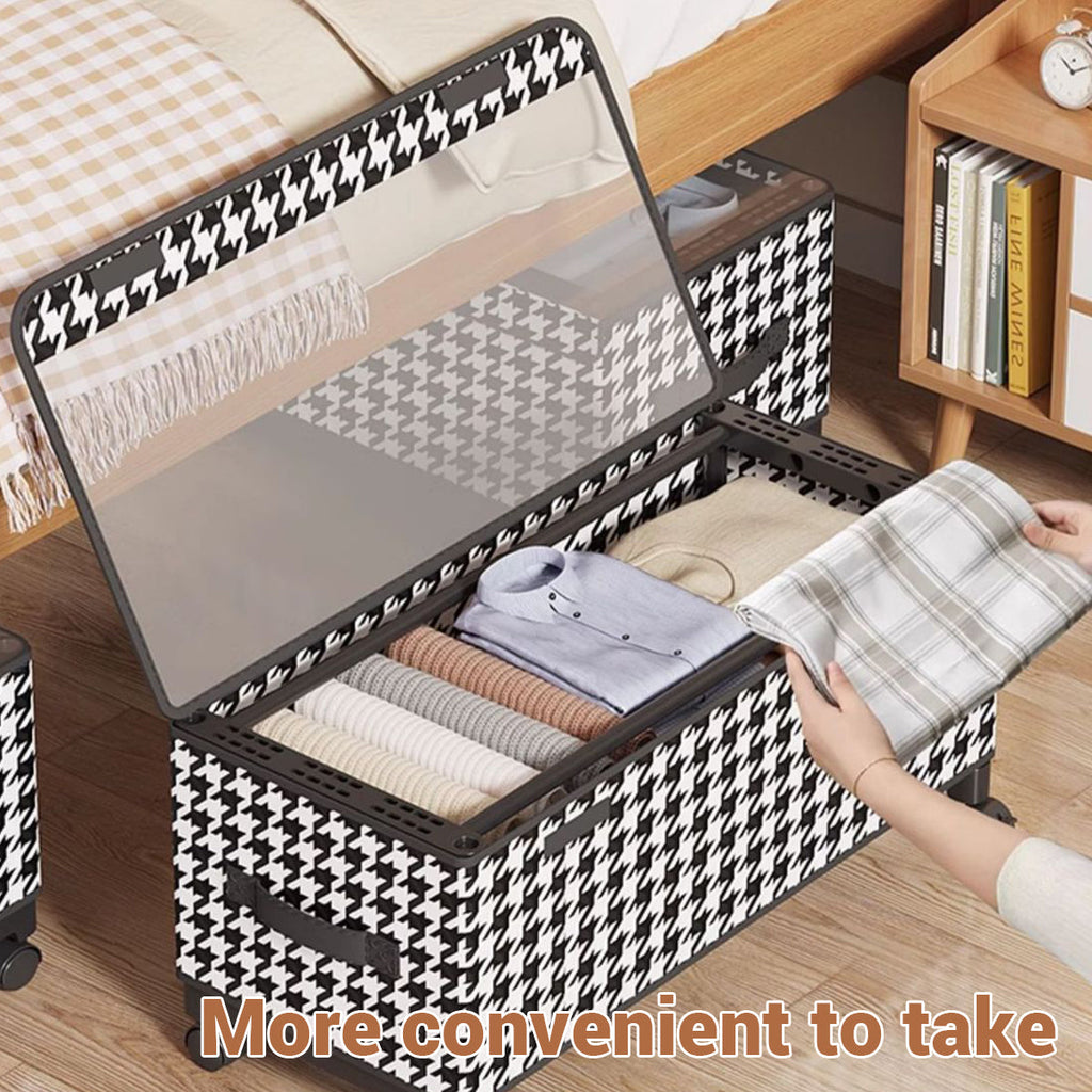 Wheeled Under Bed Storage Box Two Sizes Set | StorageOZ