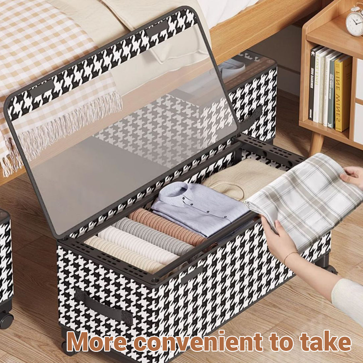 Wheeled Under Bed Storage Box Two Sizes Set | StorageOZ