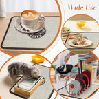 Absorbent Coffee Bar Mat Two Prints Rack | StorageOZ