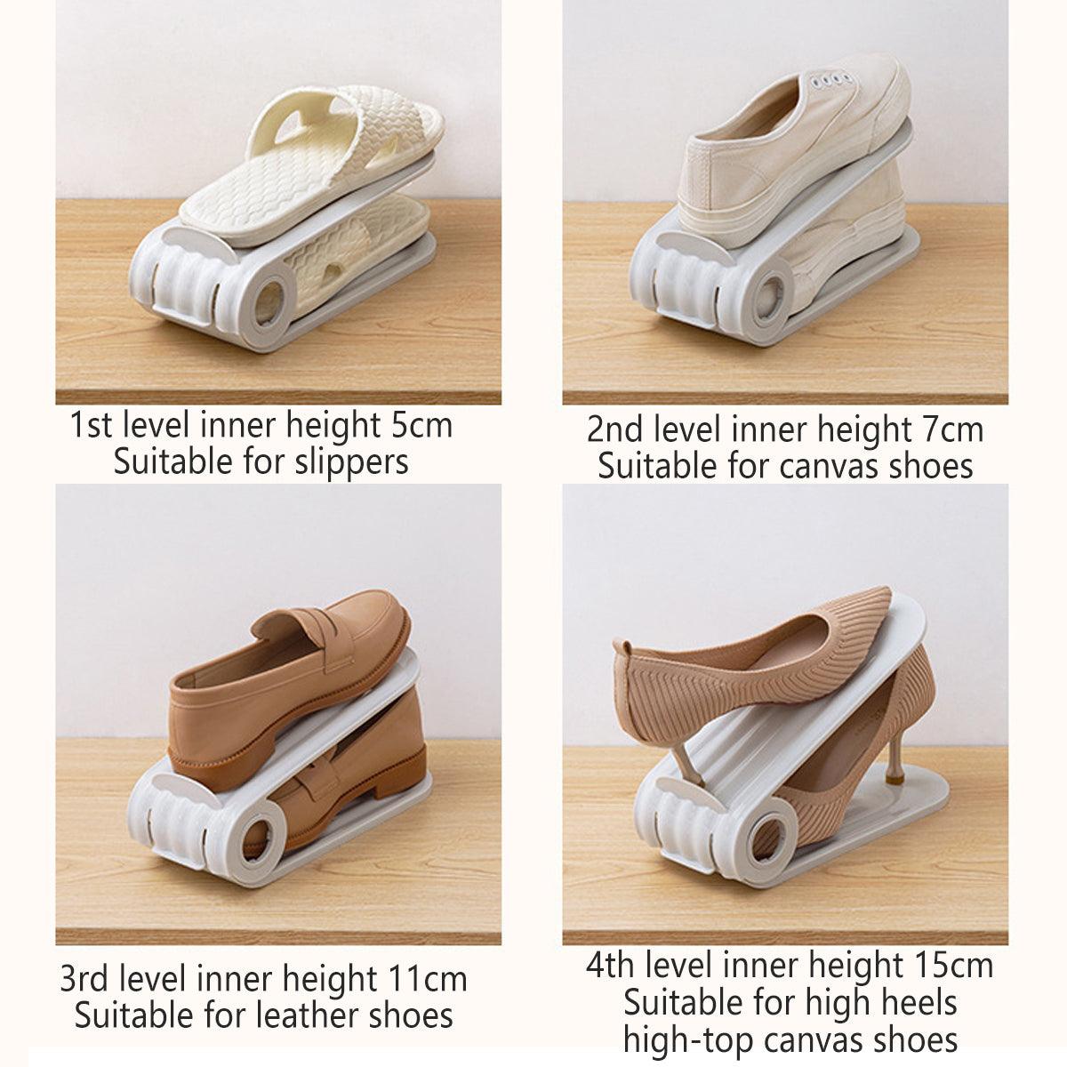 20 Pcs Double Layer Shoe Organisers Two Colours | StorageOZ