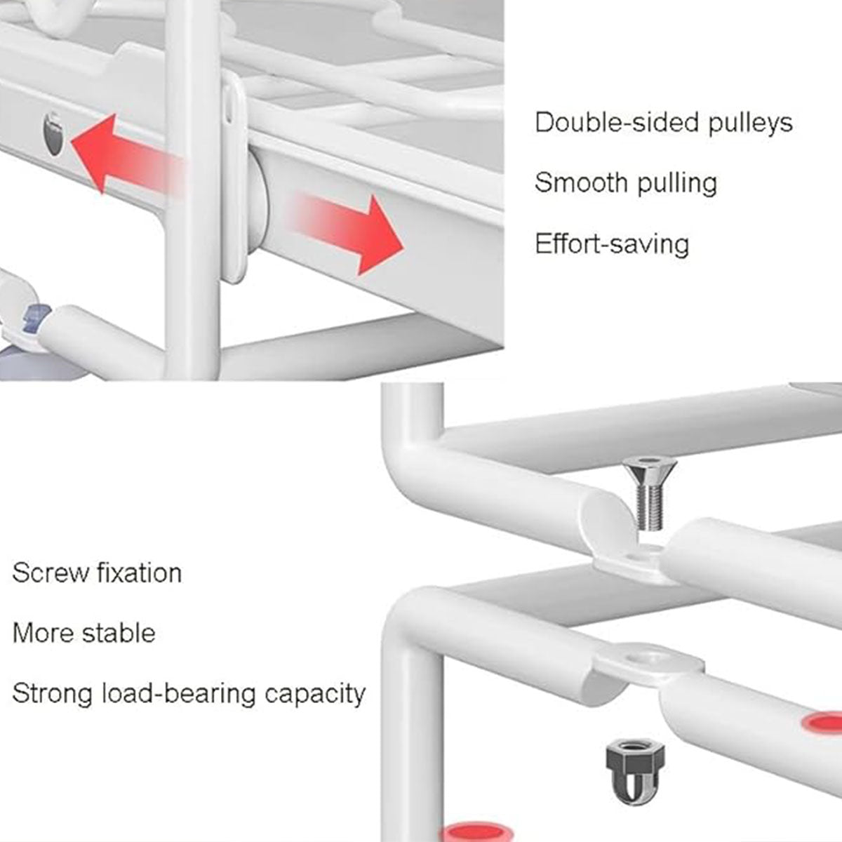 Pull Out Kitchen Cabinet Rack Two Colours | StorageOZ