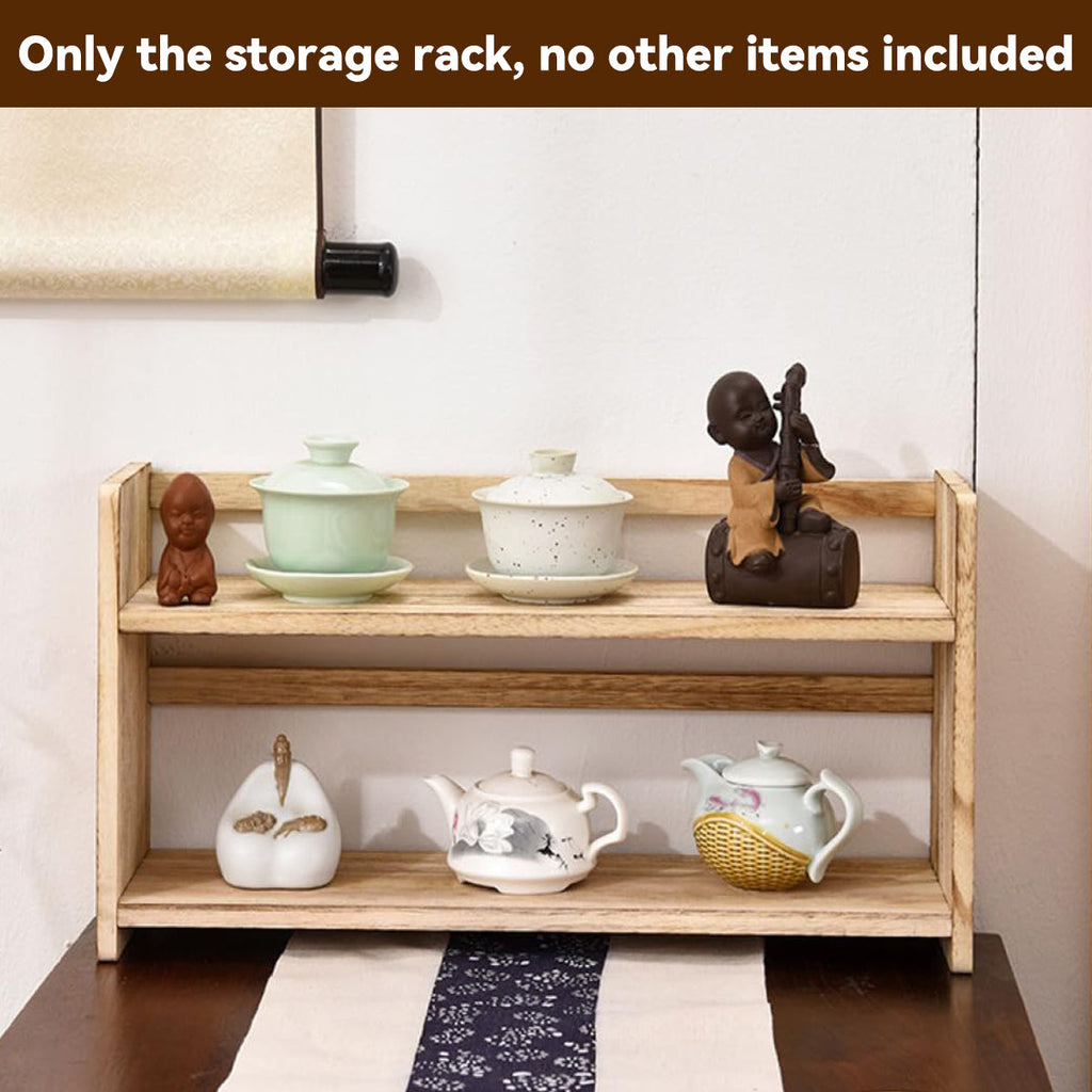 Solid Wood Book Stand Two Brown Tones Set | StorageOZ