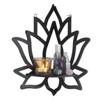 Lotus Shaped Wooden Wall Display Shelf Set | StorageOZ