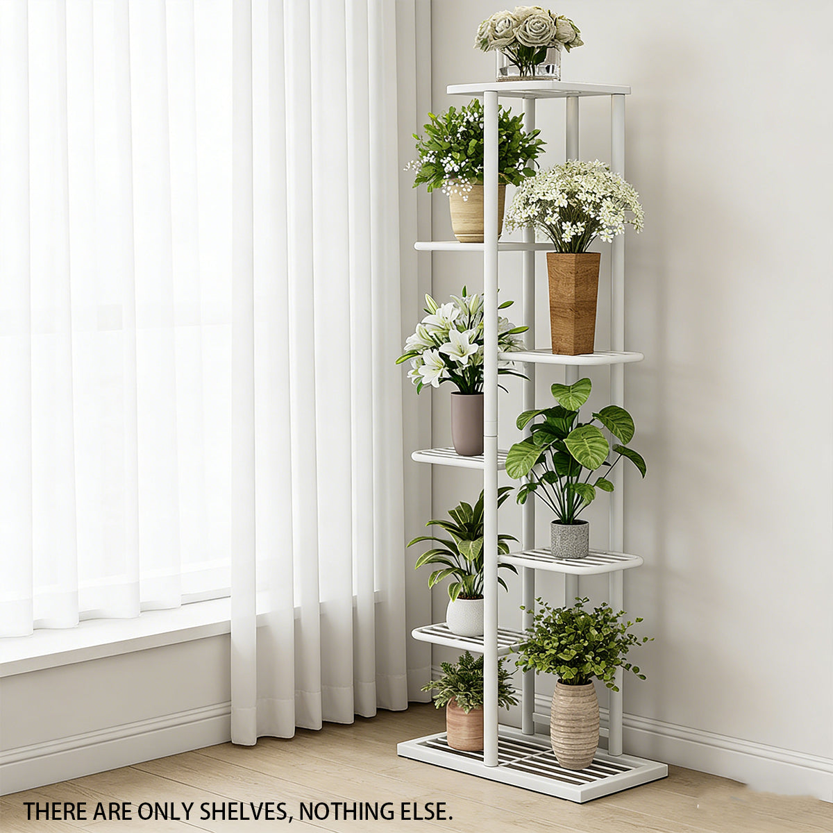 7 Tier Metal Plant Stand Two Colours Set | StorageOZ